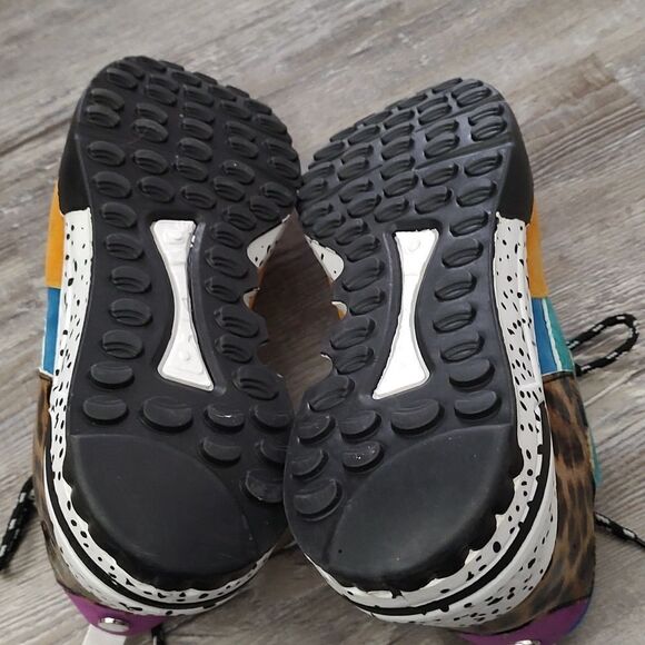 Ladies  Clark-16  multicolor cliff wedge sneakers Sz 9 - Picture 7 of 8